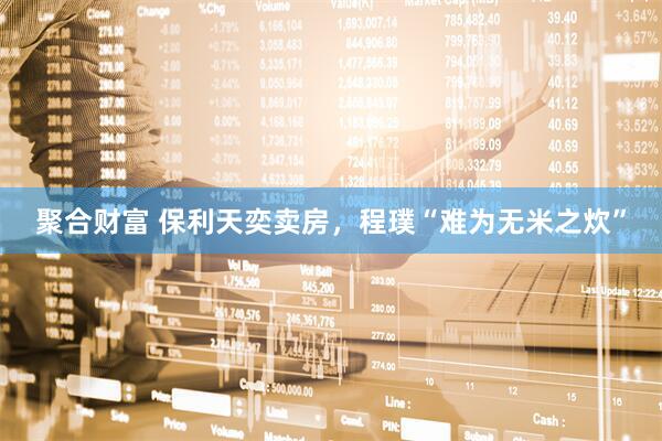 聚合财富 保利天奕卖房，程璞“难为无米之炊”